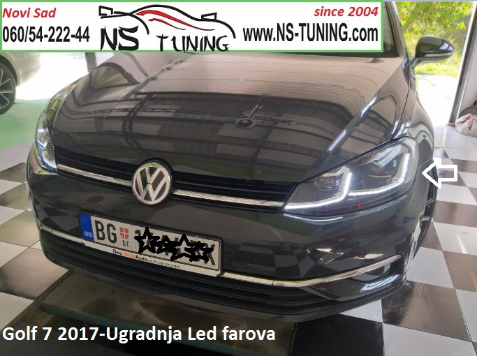 golf 7.5 2017 ful led farovi ugradnja xenon far novi sad beograd ns tuning